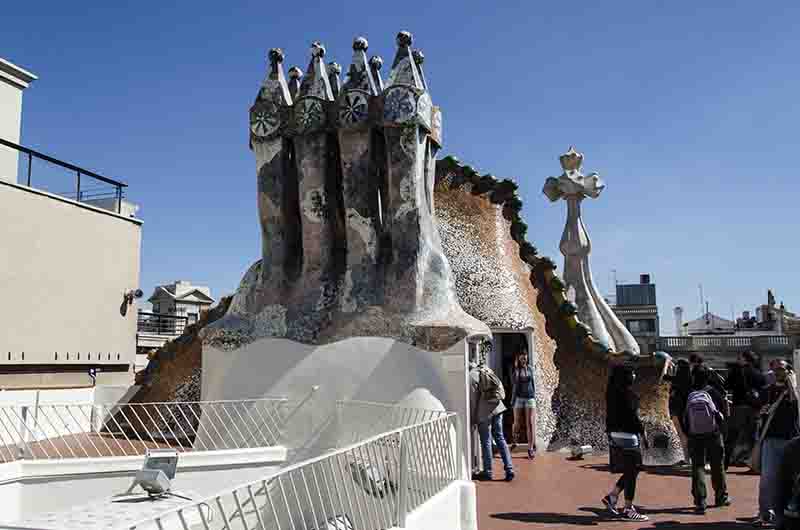 Barcelona - Gaudí - Casa Batlló - terrado 1